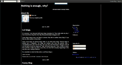 Desktop Screenshot of nothingisenoughforme.blogspot.com
