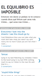 Mobile Screenshot of equilibrioesimposible.blogspot.com