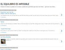 Tablet Screenshot of equilibrioesimposible.blogspot.com