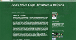 Desktop Screenshot of lisa-peacecorpsbulgaria.blogspot.com