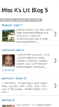 Mobile Screenshot of misskslitblog5.blogspot.com