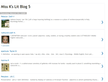 Tablet Screenshot of misskslitblog5.blogspot.com