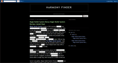 Desktop Screenshot of harmonyfinder.blogspot.com