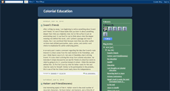 Desktop Screenshot of colonialeducation.blogspot.com