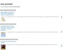 Tablet Screenshot of eco-animali.blogspot.com