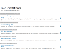 Tablet Screenshot of heart-smart-recipes.blogspot.com