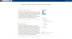 Desktop Screenshot of mountainwestbookreview.blogspot.com