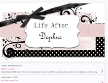 Tablet Screenshot of lifeafterdaphne.blogspot.com