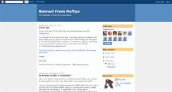 Desktop Screenshot of bannedfromhuffpo.blogspot.com