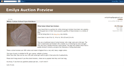 Desktop Screenshot of emilysauctionpreview.blogspot.com