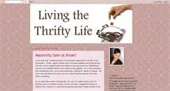 Desktop Screenshot of livingthethriftylife.blogspot.com