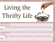 Tablet Screenshot of livingthethriftylife.blogspot.com