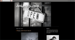 Desktop Screenshot of justplainjane-jane.blogspot.com