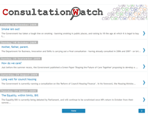 Tablet Screenshot of consultationwatch.blogspot.com