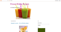 Desktop Screenshot of frozendrinks-recipes.blogspot.com