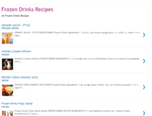 Tablet Screenshot of frozendrinks-recipes.blogspot.com