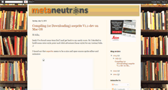 Desktop Screenshot of metaneutrons.blogspot.com