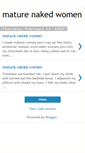 Mobile Screenshot of mature-naked-women.blogspot.com