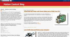 Desktop Screenshot of motioncontrolblog.blogspot.com