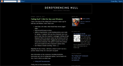 Desktop Screenshot of derefnull.blogspot.com