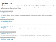 Tablet Screenshot of liposelection.blogspot.com