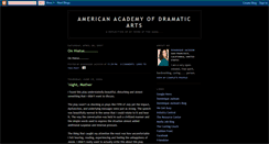 Desktop Screenshot of americanacademyofdramaticarts.blogspot.com