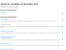 Tablet Screenshot of americanacademyofdramaticarts.blogspot.com