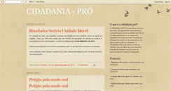 Desktop Screenshot of cidadania-pro.blogspot.com