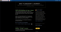 Desktop Screenshot of onefilmmakersjourney.blogspot.com