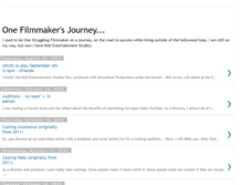 Tablet Screenshot of onefilmmakersjourney.blogspot.com