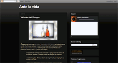 Desktop Screenshot of antelavida.blogspot.com