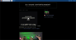 Desktop Screenshot of djshaneentertainment.blogspot.com