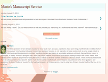 Tablet Screenshot of mariesmanuscriptservice.blogspot.com