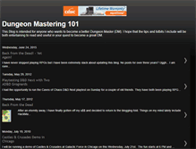 Tablet Screenshot of dungeonmastering101.blogspot.com