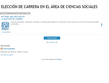 Tablet Screenshot of carrerasencienciassociales.blogspot.com