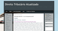 Desktop Screenshot of direitotributarioatualizado.blogspot.com