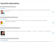 Tablet Screenshot of gacetillamatematica.blogspot.com