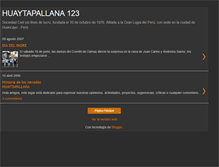 Tablet Screenshot of huaytapallana123.blogspot.com