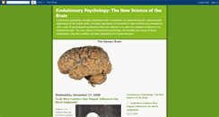 Desktop Screenshot of brainandevolution.blogspot.com
