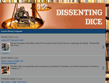 Tablet Screenshot of dissentingdice.blogspot.com