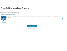 Tablet Screenshot of freesrilankanpenpal.blogspot.com
