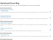 Tablet Screenshot of dachshundforum.blogspot.com