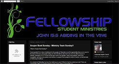 Desktop Screenshot of fellowshipstudentministries.blogspot.com