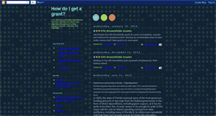 Desktop Screenshot of howdoigetagrant.blogspot.com