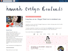 Tablet Screenshot of hannah-evelyn.blogspot.com