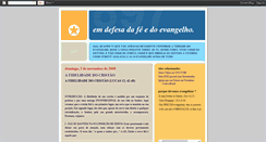 Desktop Screenshot of defesadoevangelho.blogspot.com