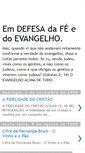 Mobile Screenshot of defesadoevangelho.blogspot.com