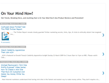 Tablet Screenshot of onyourmindnow.blogspot.com