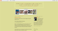 Desktop Screenshot of canicontrolmylifeificantcontrolmyhair.blogspot.com