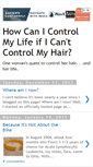 Mobile Screenshot of canicontrolmylifeificantcontrolmyhair.blogspot.com